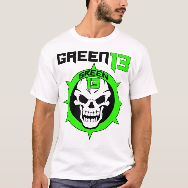 T-shirt Logo 2 de crâne dégrossi (blanc) (Devant)