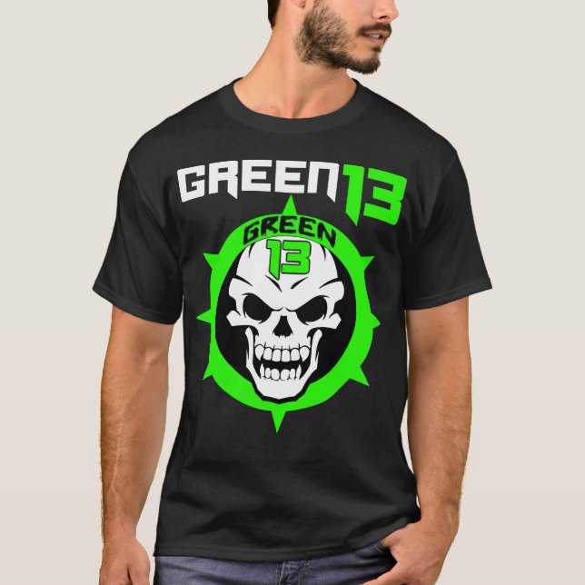 T-shirt Logo 2 de crâne dégrossi (noir) (Devant)