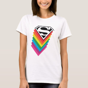 T-shirt Logo à arc-en-ciel superman
