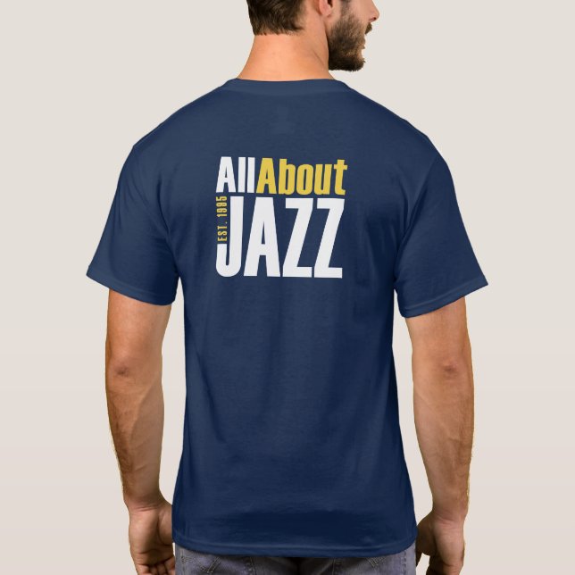 T-shirt Logo avant et arrière en forme décontractée AAJ (Dos)