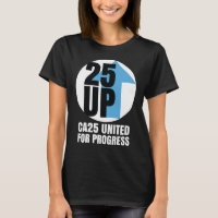 Logo blanc CA25UP Lg Relaxed-Fit V-Neck Tee