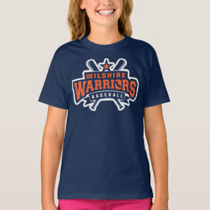 T-shirt Logo blanc de la Ligue de baseball Wilshire Warrio