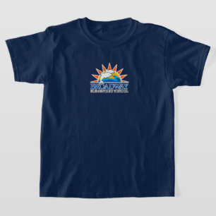 T-shirt Logo blanc des enfants de l'école primaire de Broa
