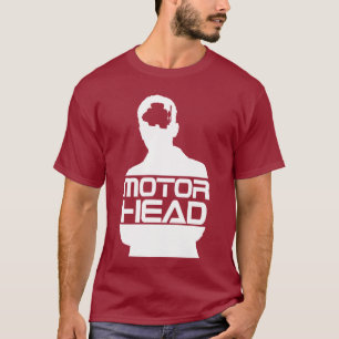 T-shirt logo blanc principal de moteur
