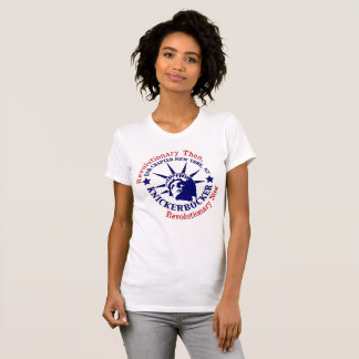 T-shirt Logo bleu et blanc de Knickerbocker