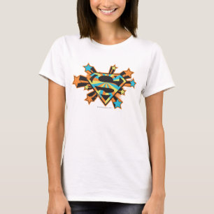 T-shirt Logo coloré d'étoiles de Supergirl
