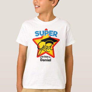T-shirt Logo cool Super Grad - Personnaliser le nom et l'a