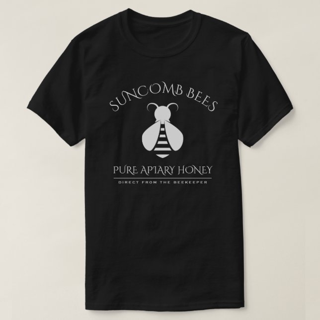 T-shirt Logo d'abeille personnalisé au miel (Design devant)