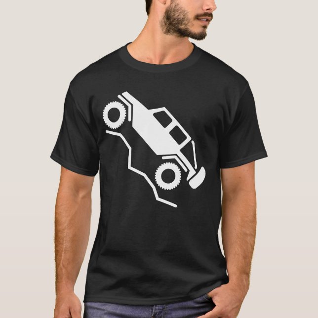 T-shirt Logo d'accrochage de roche hors ligne 4wd (Devant)