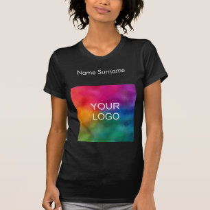 T-shirt Logo d'affaires femmes double face Bella Canvas