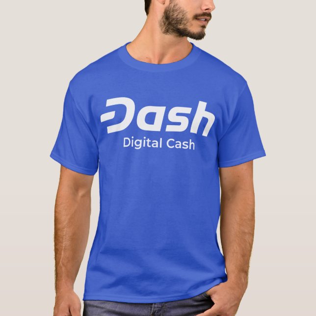 T-shirt Logo d'argent numérique de tiret nouveau (Devant)