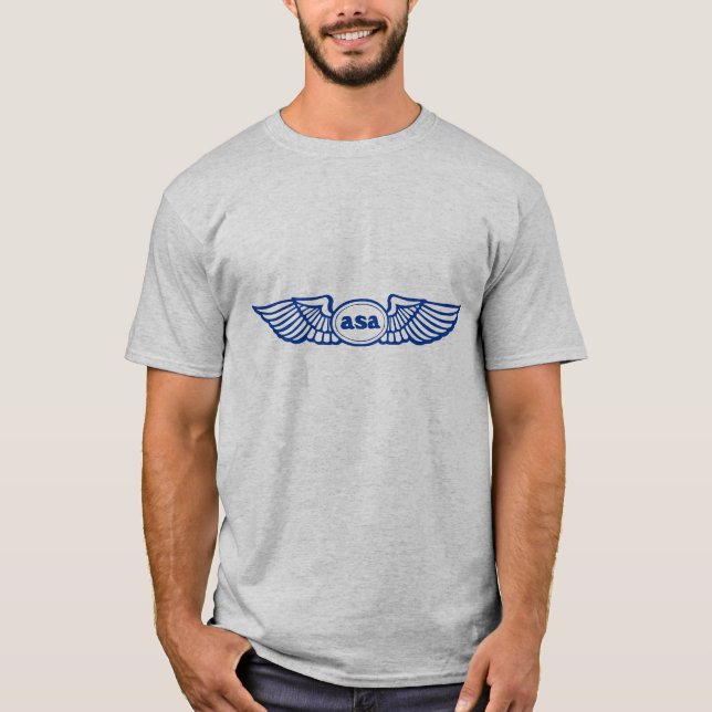 T-shirt Logo d'asa Blue Wings (Devant)
