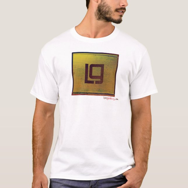 T-shirt logo d'atterrisseur rustique (Devant)