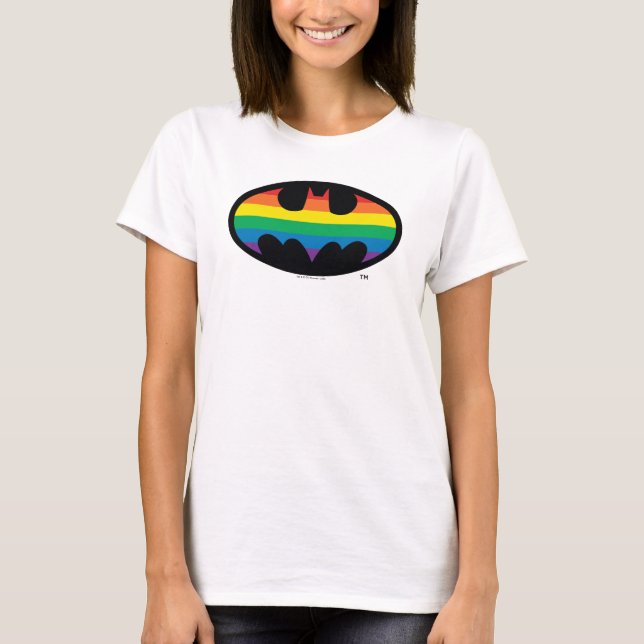 T-shirt Logo de Batman Rainbow (Devant)