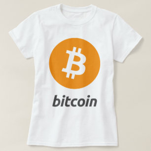 T-shirt Logo de Bitcoin avec le texte
