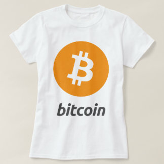 T-shirt Logo de Bitcoin avec le texte