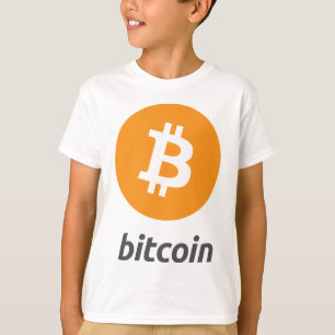 T-shirt Logo de Bitcoin avec le texte