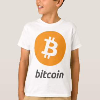 T-shirt Logo de Bitcoin avec le texte