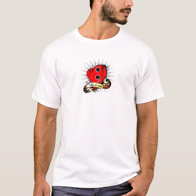 T-shirt logo de coeur de tokin (Devant)