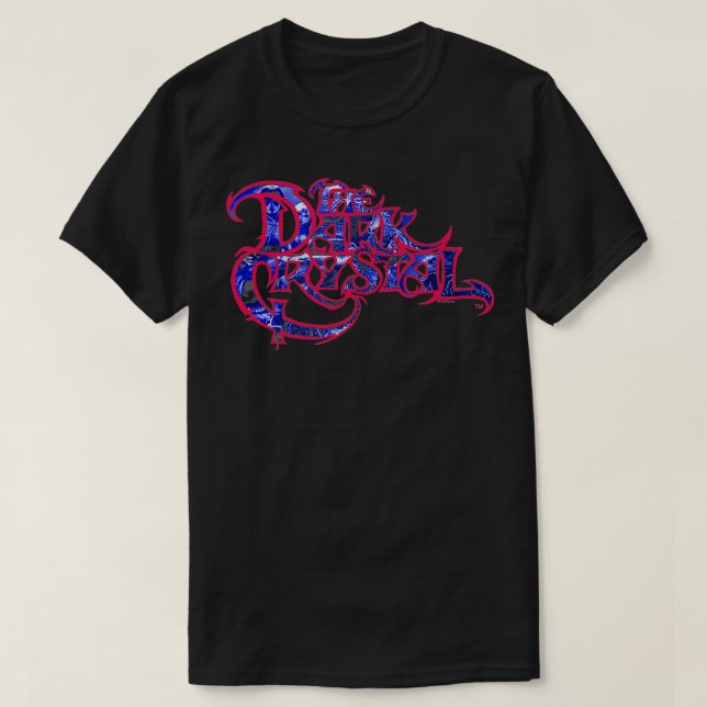 T-shirt Logo de collage en cristal foncé (Design devant)