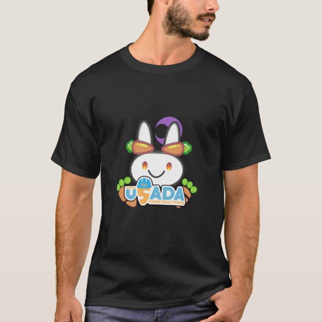T-shirt Logo de construction Hololive Usada Kensetsu MC (Devant)