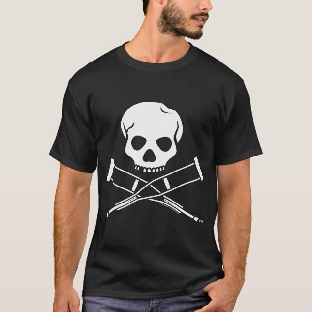 T-shirt Logo De Crâne Et De Cruches (Devant)