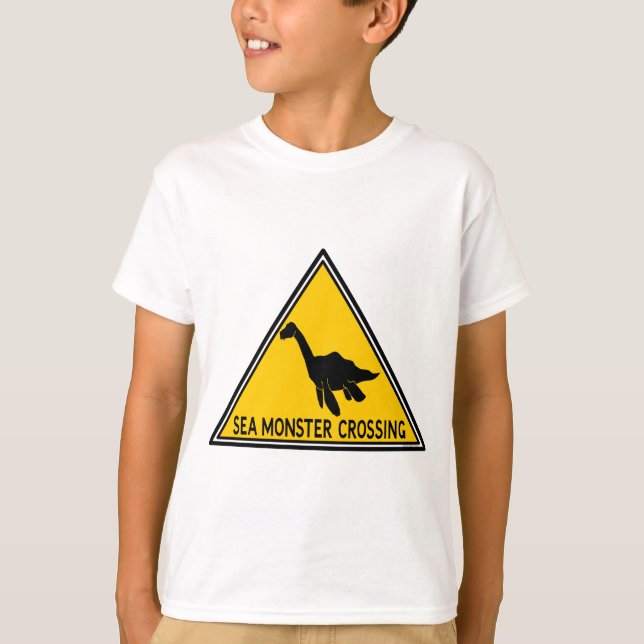 T-shirt Logo de croisement de monstre de mer (Devant)
