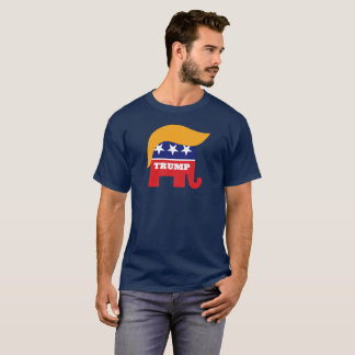 T-shirt Logo de Donald Trump Hair GOP Elephant