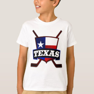 T-shirt Logo de drapeau d'hockey du Texas