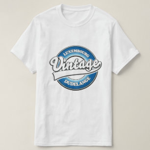 T-shirt Logo de Dudelange Luxembourg style vintage