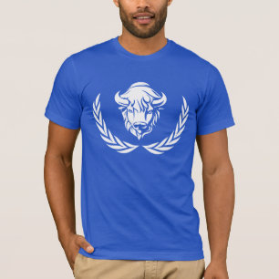T-shirt logo de fonctionnaire de maison de buffle