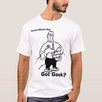 T-shirt Logo de geek de poche normal, obtenu le geek ? ,