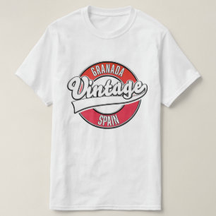 T-shirt logo de Grenade Espagne style vintage