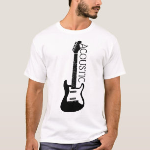 T-shirt Logo de guitare acoustique