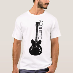 T-shirt Logo de guitare acoustique