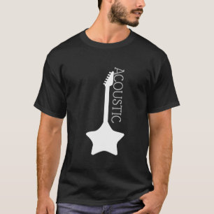 T-shirt Logo de guitare acoustique