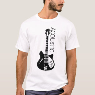 T-shirt Logo de guitare acoustique