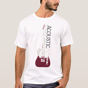 T-shirt Logo de guitare acoustique