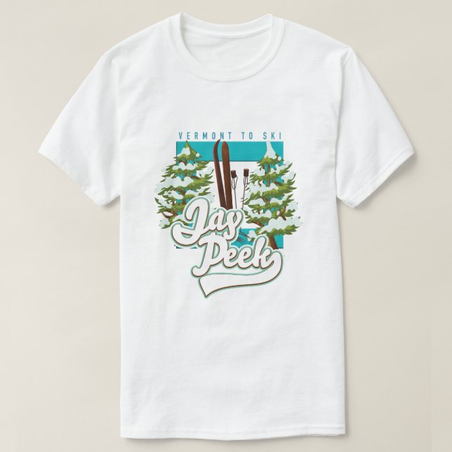 T-shirt Logo de Jay Peek Vermont (Design devant)