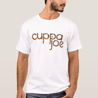 T-shirt logo de Joe de tasses de thé dans le brun -