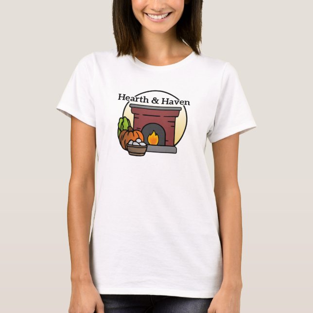 T-shirt Logo de la ferme de petite famille Heart & Haven (Devant)