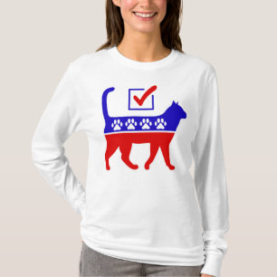 T-shirt Logo de la fête du chat Feline Politique Grand Par