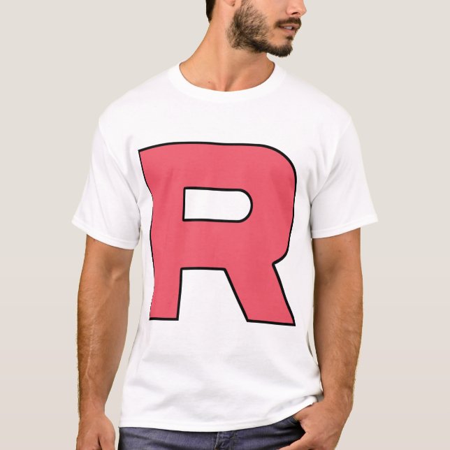 T-shirt Logo de la lettre R Team Rocket (Devant)