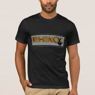T-shirt Logo de la lettre rhinocéros - O avec Silhouette d