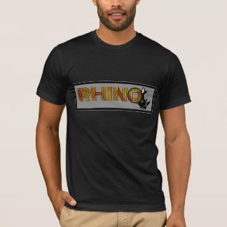 T-shirt Logo de la lettre rhinocéros - O avec Silhouette d