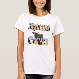T-shirt Logo De La Vache Highland Et De La Vache Highland,