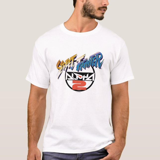 T-shirt Logo de l'alpha 2 de Street Fighter (Devant)