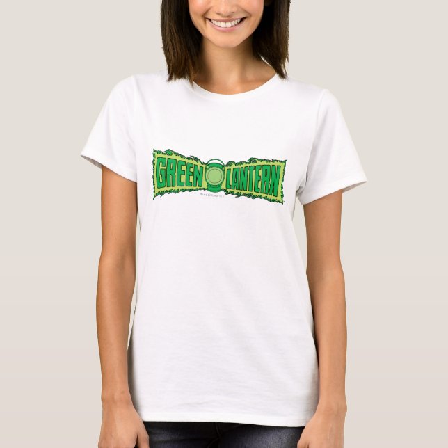 T-shirt Logo de lanterne verte avec lanterne (Devant)