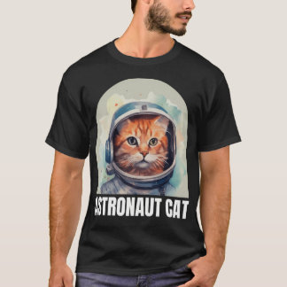 T-shirt Logo de l'astronaute Chat Large