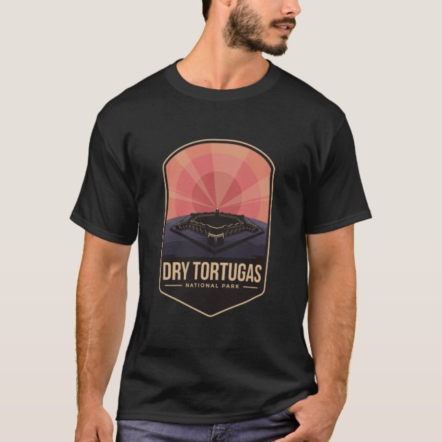 T-shirt Logo de l'emblème du parc national des tortugas sè (Devant)